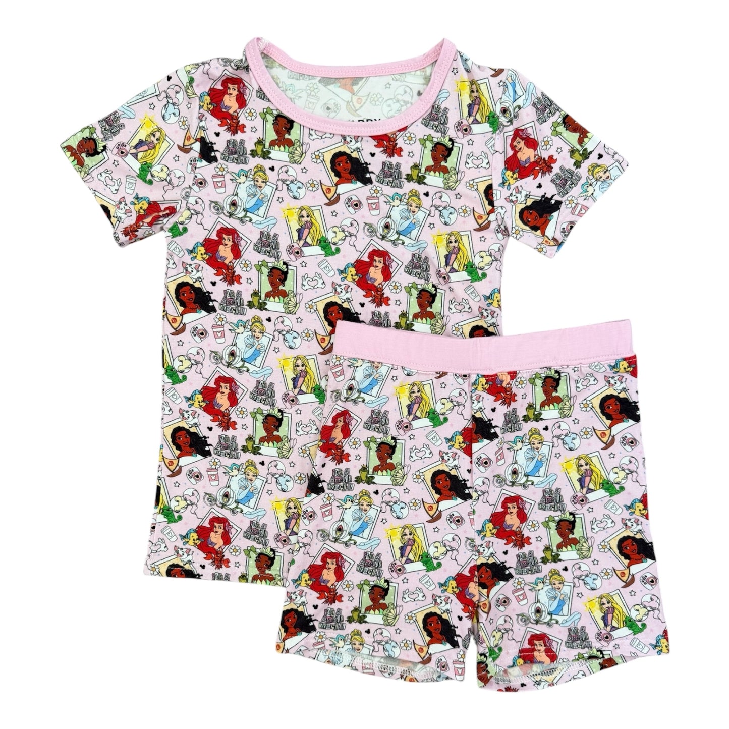 Princess Polaroid Bamboo Short Set
