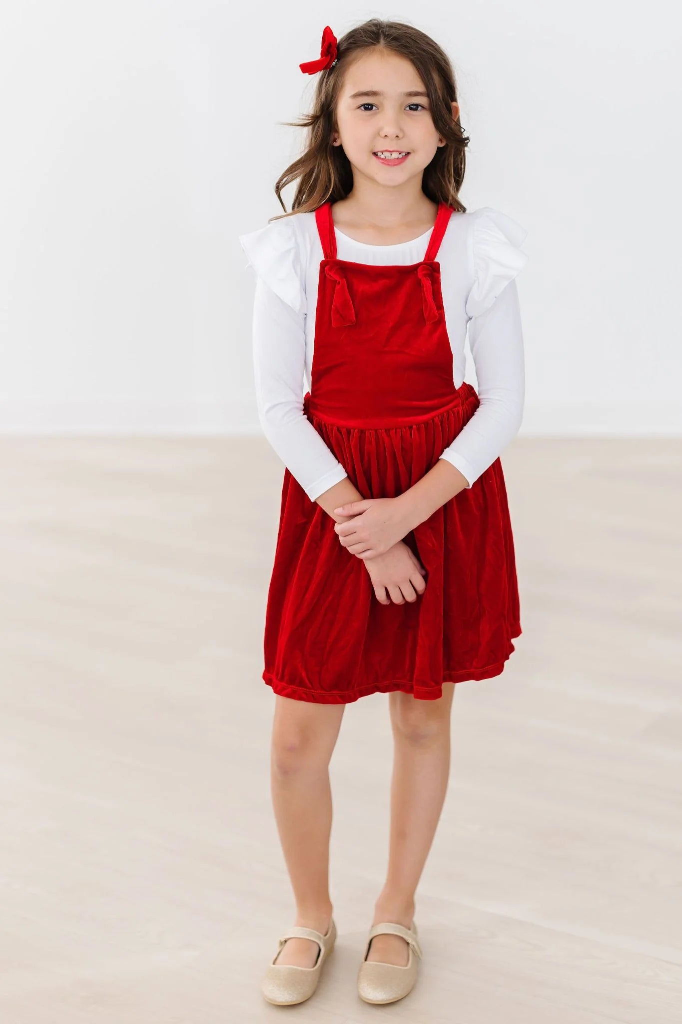 Red Velvet Pinafore