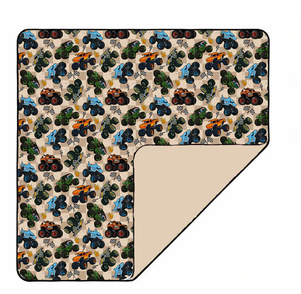 Monster Truck Bamboo Blanket