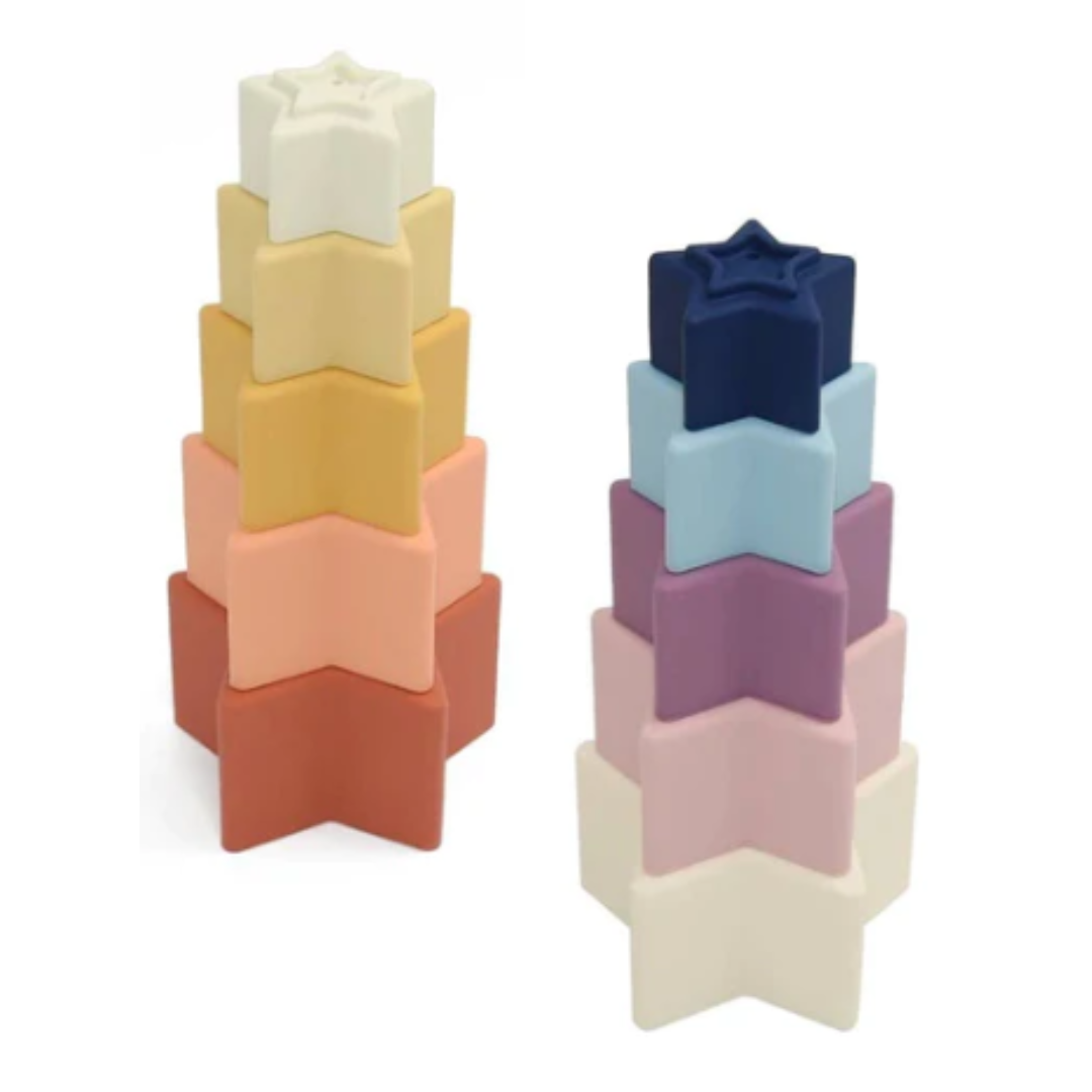 Starry Eyes Silicone Stacking Cups