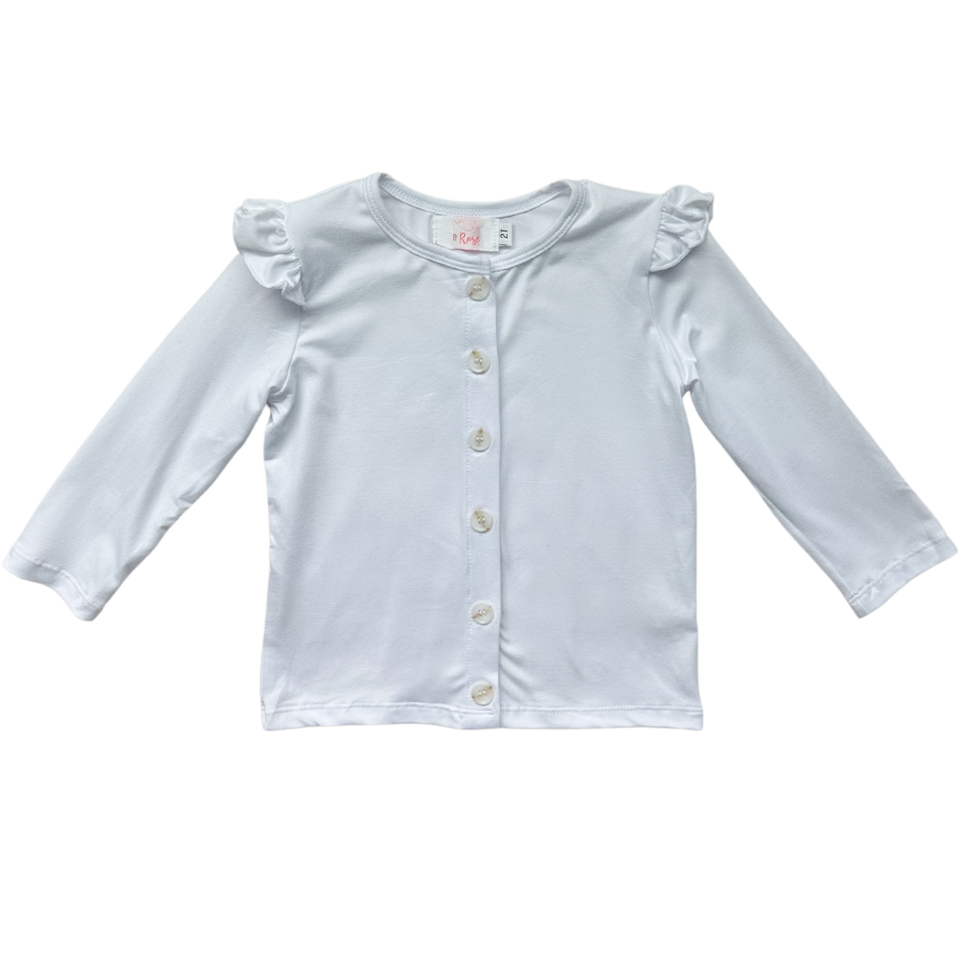 Dove Ruffle Cardigan