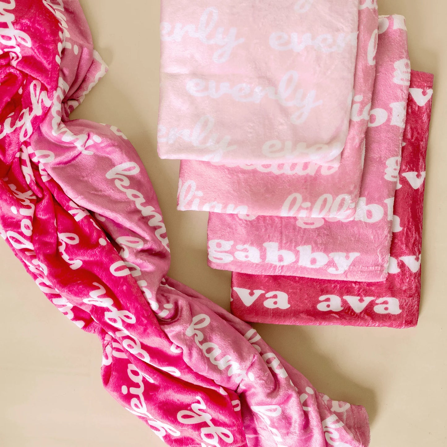 Pretty In Pink Personalized Blanket