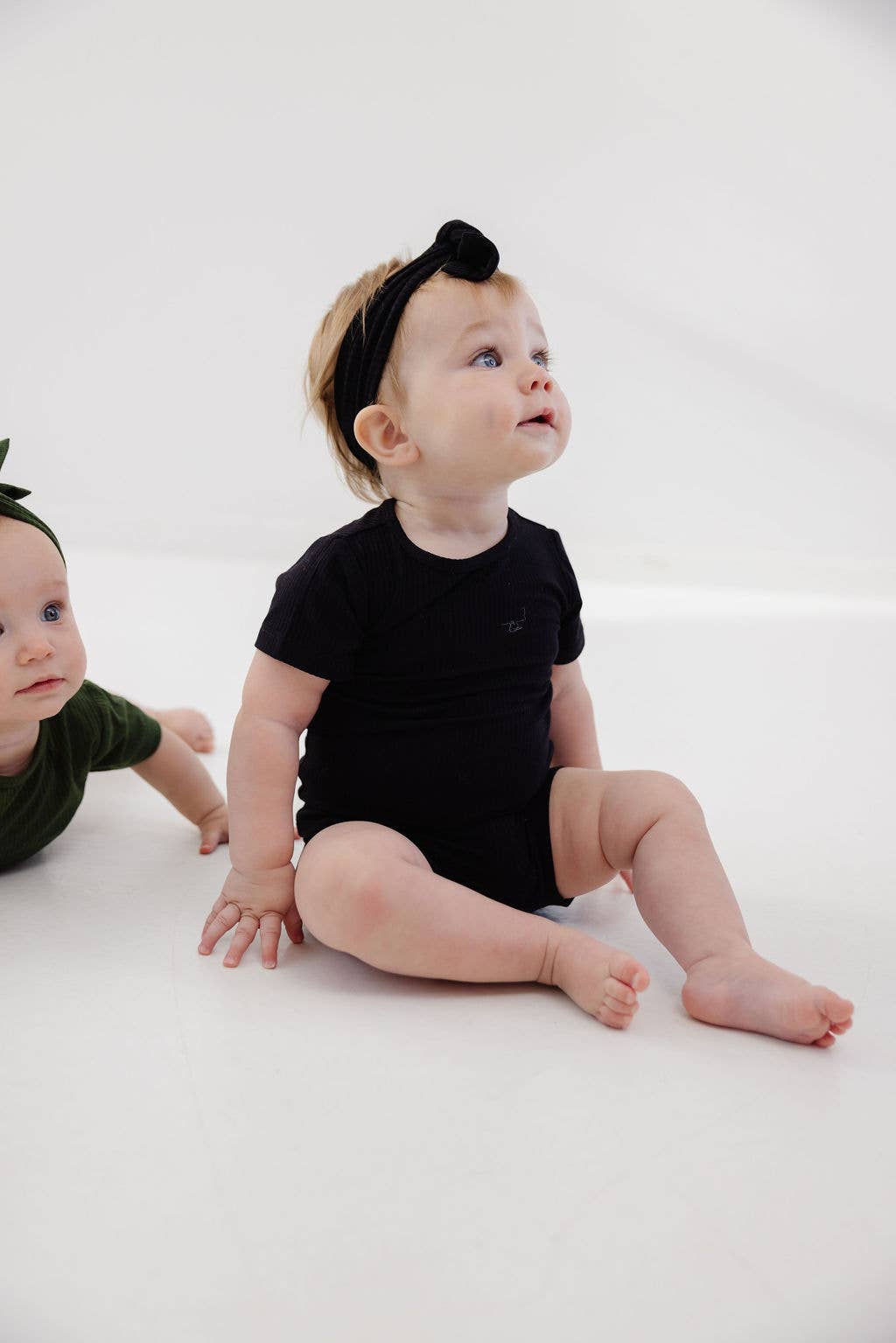 Ebony Ribbed Bamboo Bodysuit