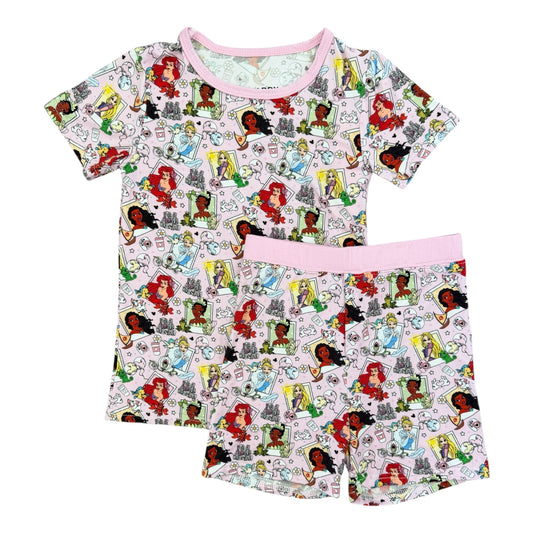 Princess Polaroid Bamboo Short Set
