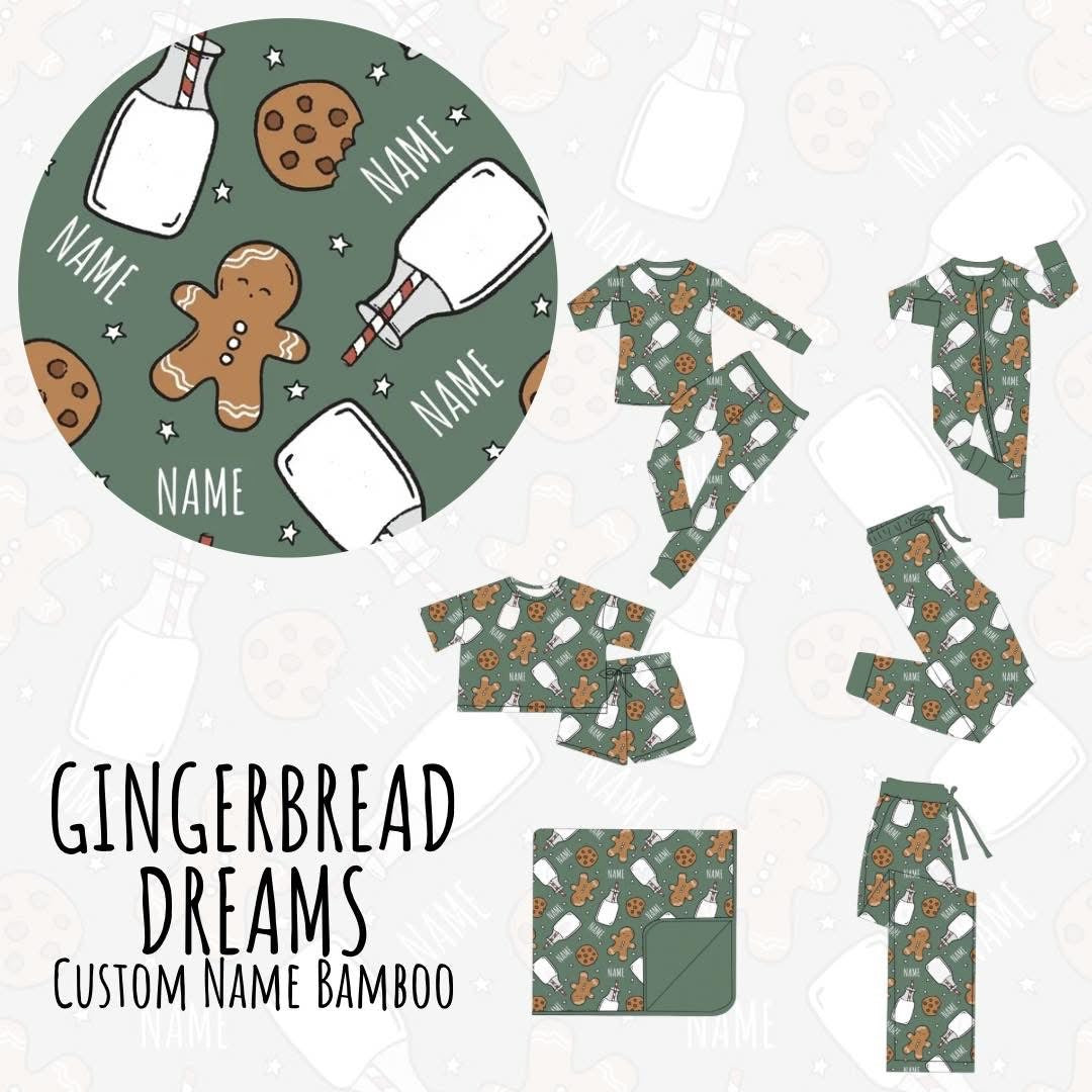Custom Name Bamboo LS Set