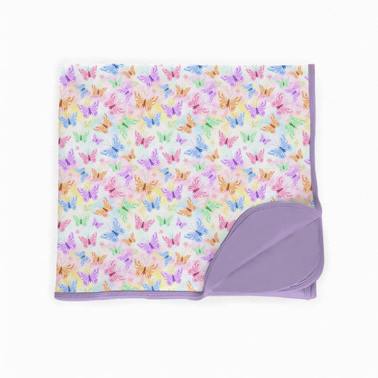 Butterfly Season Bamboo Blanket