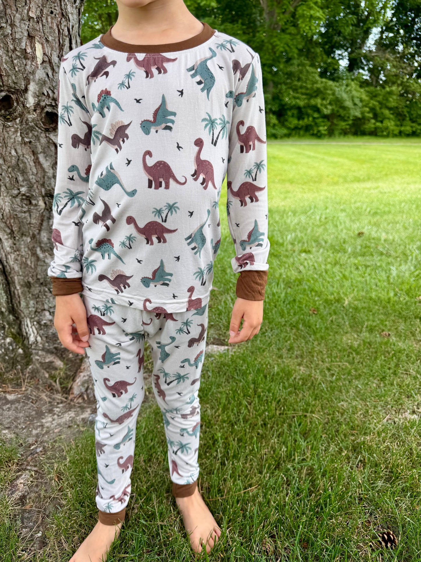Prehistoric Friends Bamboo Long Sleeve Set