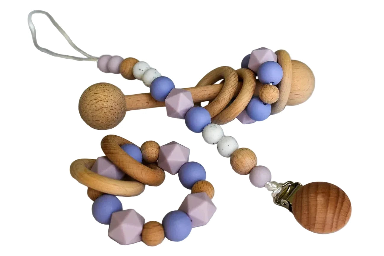 Teething & Rattle Set [Multiple Colors]