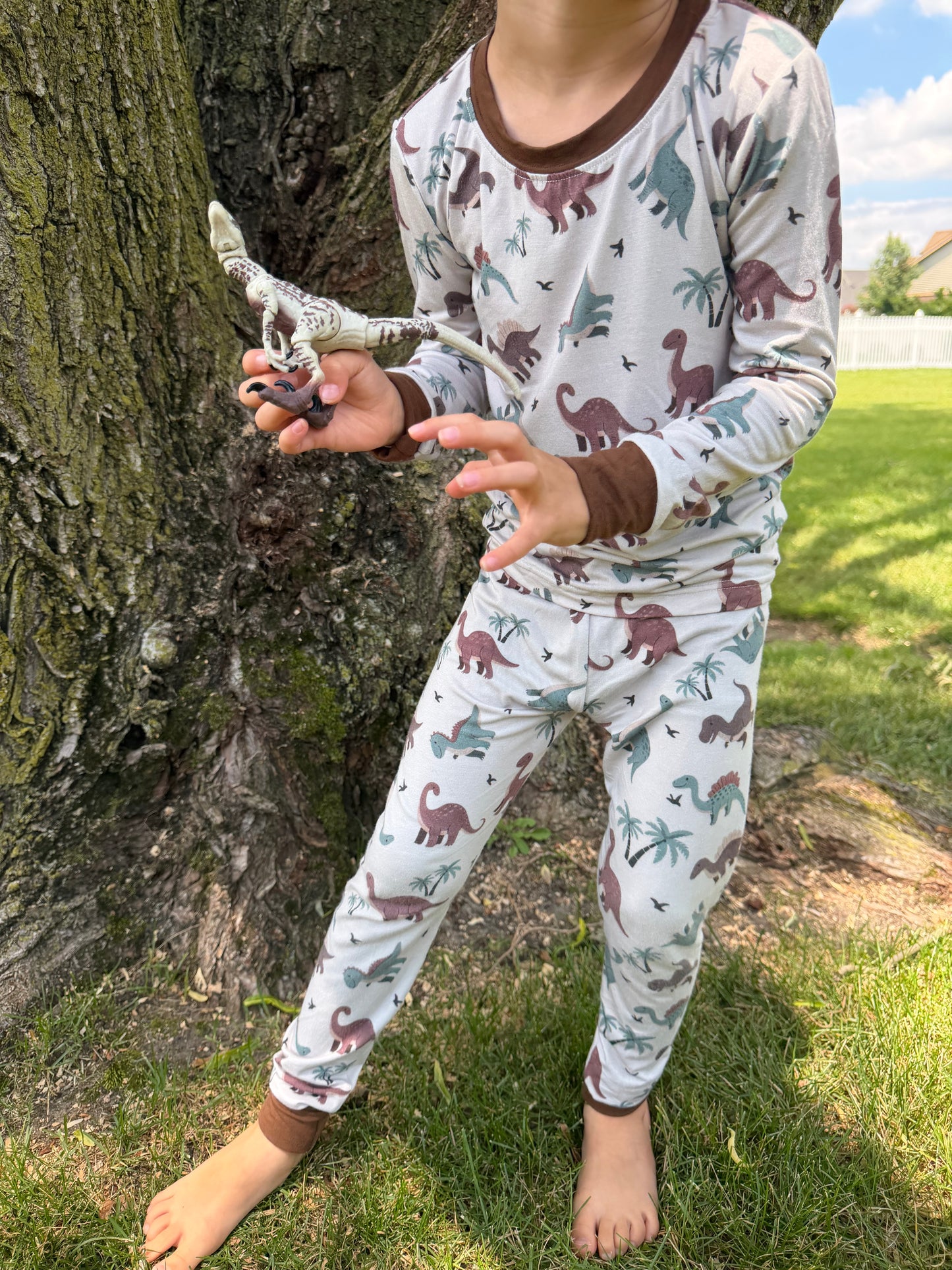 Prehistoric Friends Bamboo Long Sleeve Set