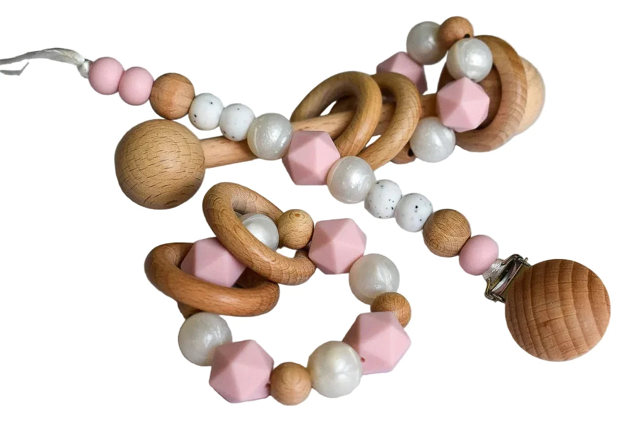 Teething & Rattle Set [Multiple Colors]