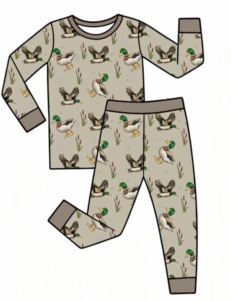 Mallard Duck Bamboo Long Sleeve Set