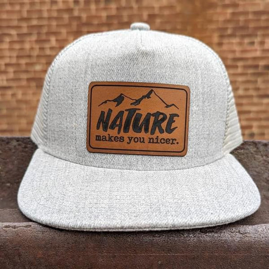 Nature Makes You Nicer Snapback Hat