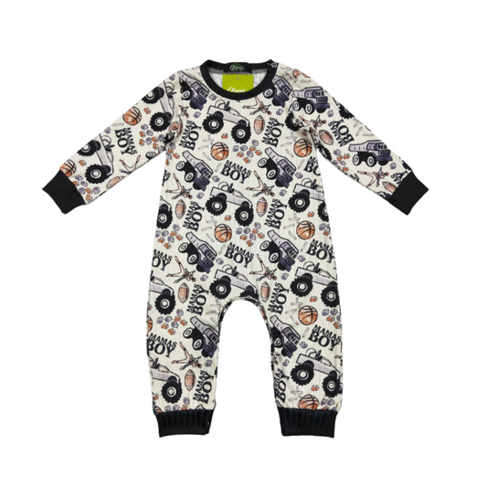 Mama's Boy Monster Truck Romper