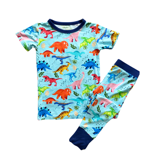 Dino Friends Bamboo Two Piece Set