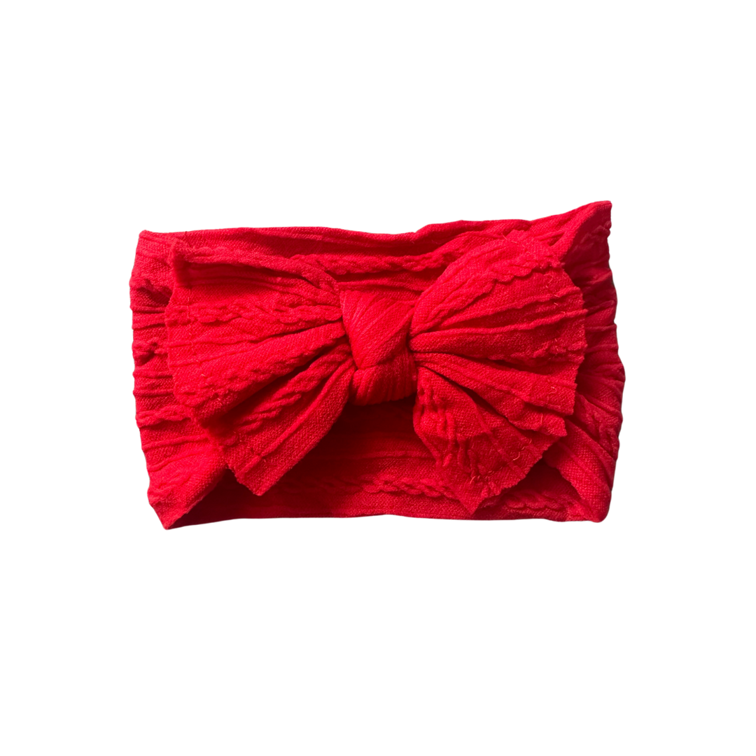 Cherry Red Nylon Headband