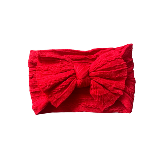 Cherry Red Nylon Headband