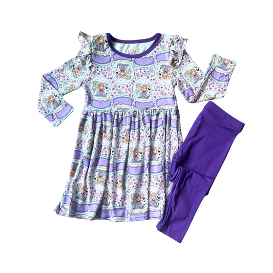 Frozen Peplum Bamboo Set