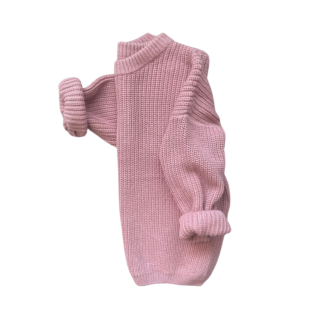 Mauve Chunky Knit Sweater