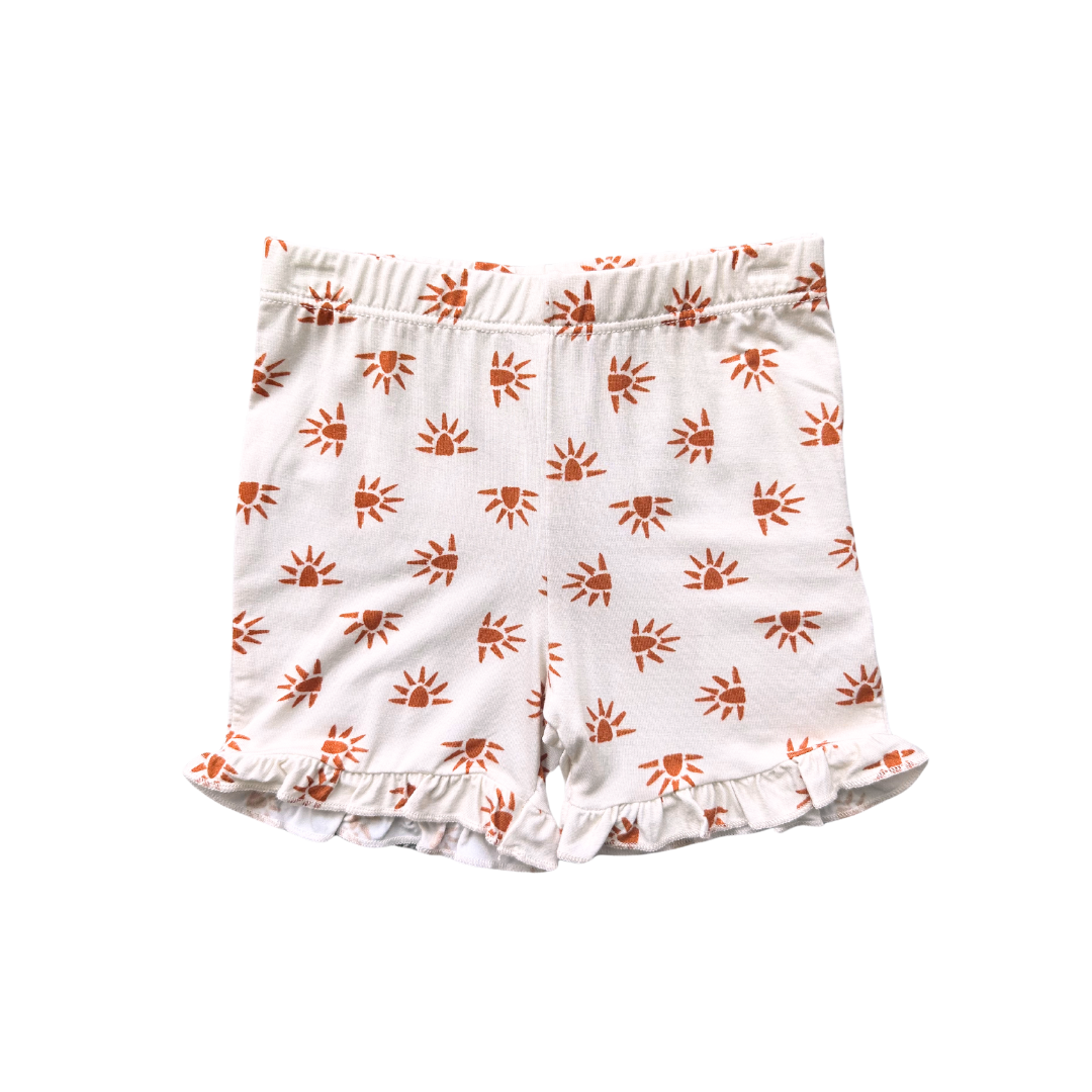 Sunshine Dreams Bamboo Ruffle Shorts