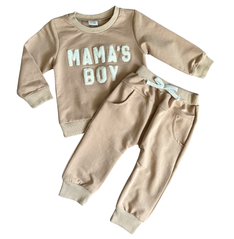 Neutral Mama's Boy Lounge Set