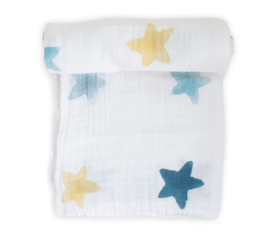 Organic Starry Muslin Gauze Swaddle