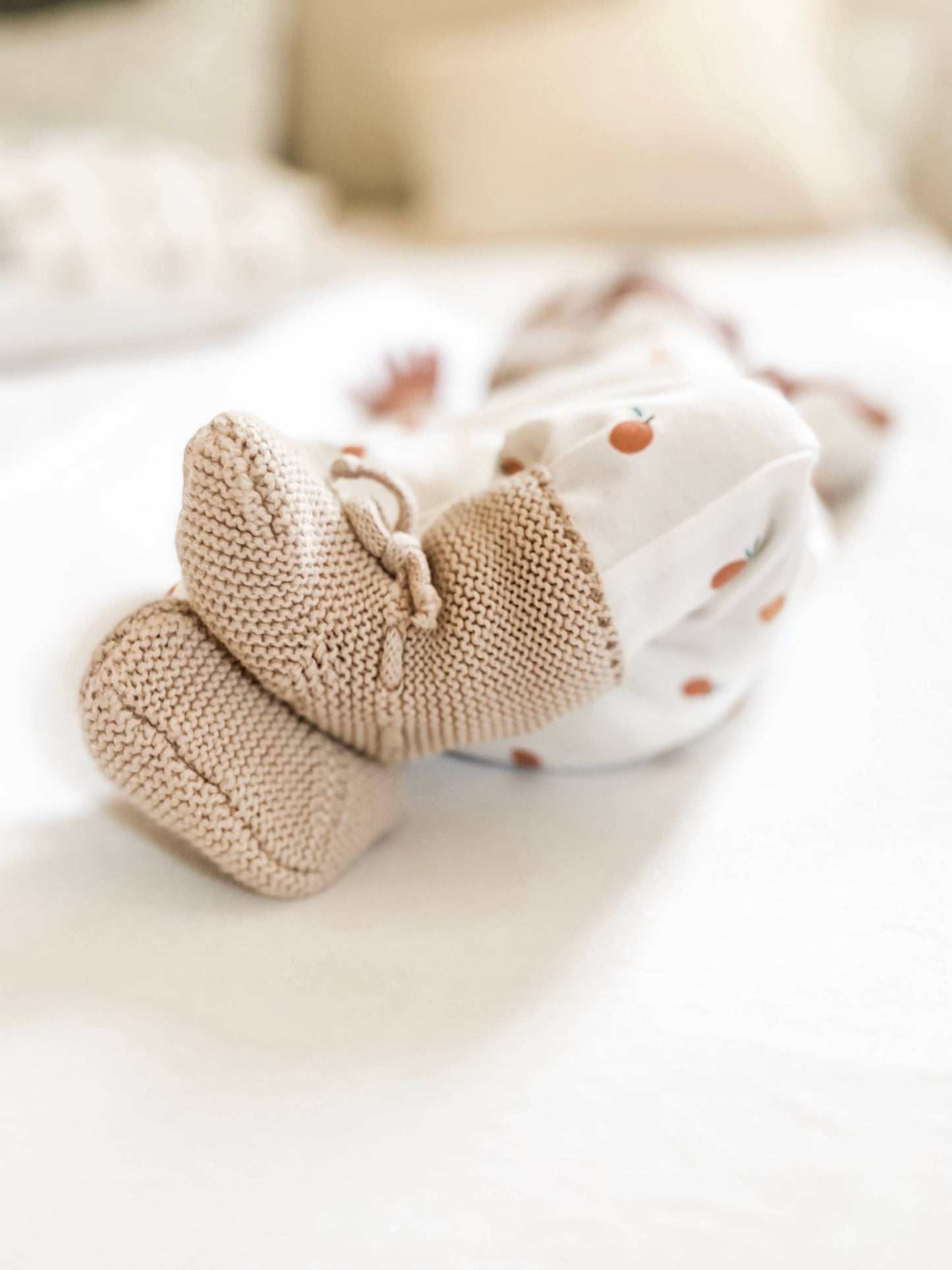 Almond Knitted Booties