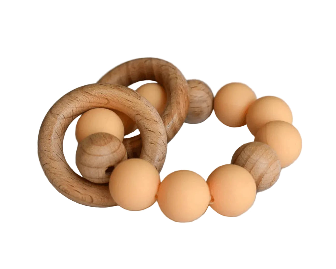 Double Wooden Teether [Multiple Colors]