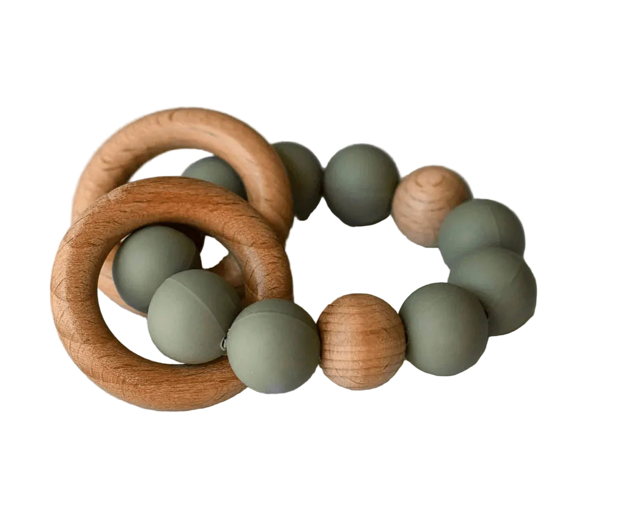 Double Wooden Teether [Multiple Colors]