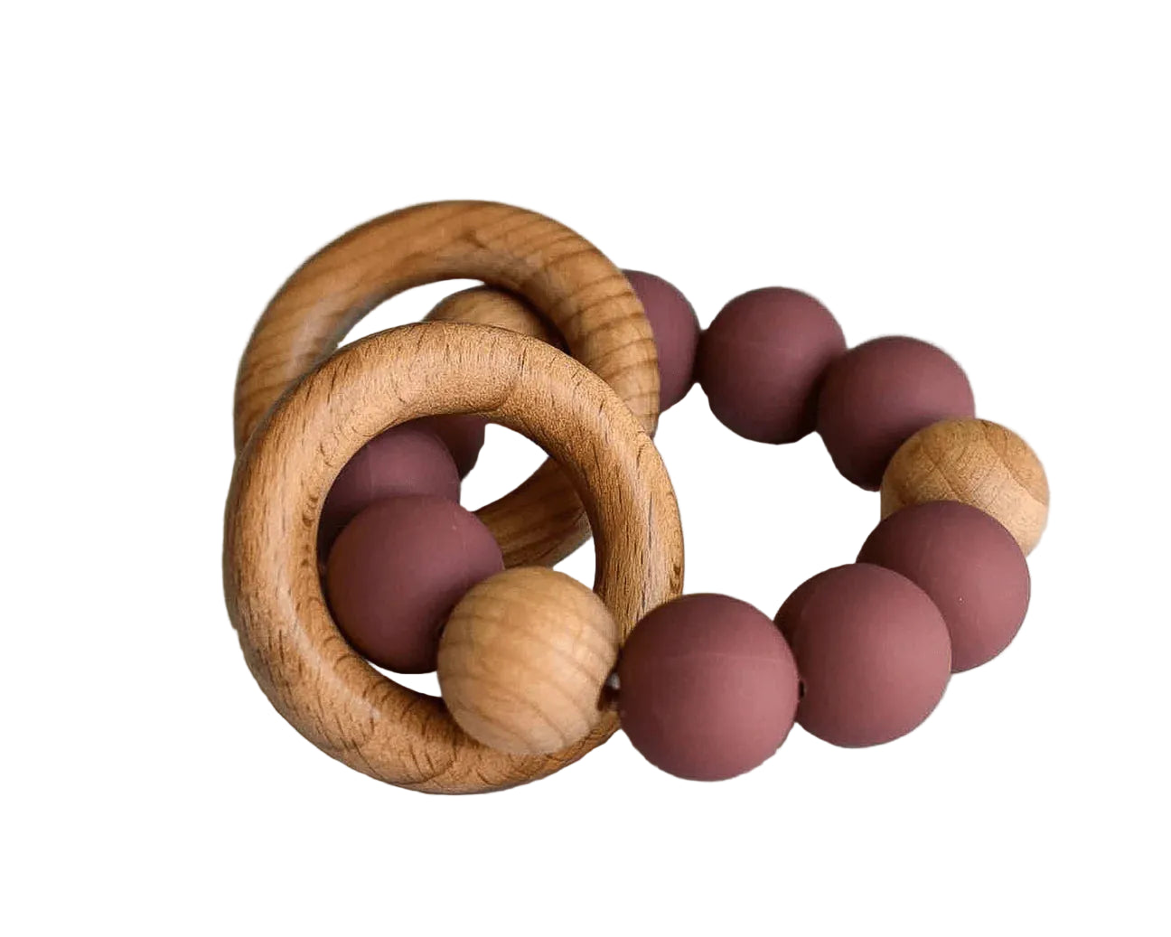 Double Wooden Teether [Multiple Colors]