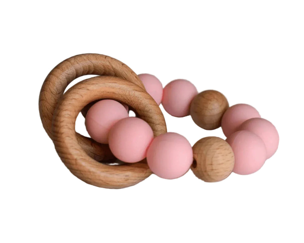 Double Wooden Teether [Multiple Colors]